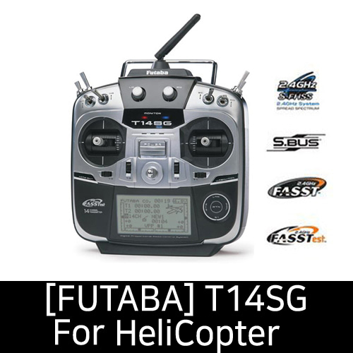 FUTABA T14SG 14Ch 2.4GHz FASSTest T R Set R7008SB for HeliCopter 헬리콥터 조종기